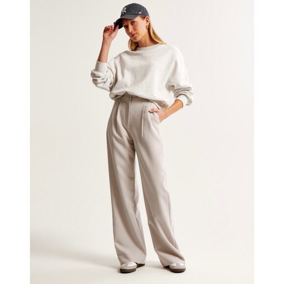 Abercrombie & Fitch Pants - A&F Sloane Tailored Wide Leg Pant